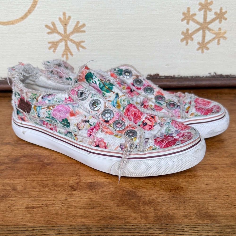 Blowfish Malibu Play Flowerfrst Kids Floral Canvas Slip on Sneakers 13